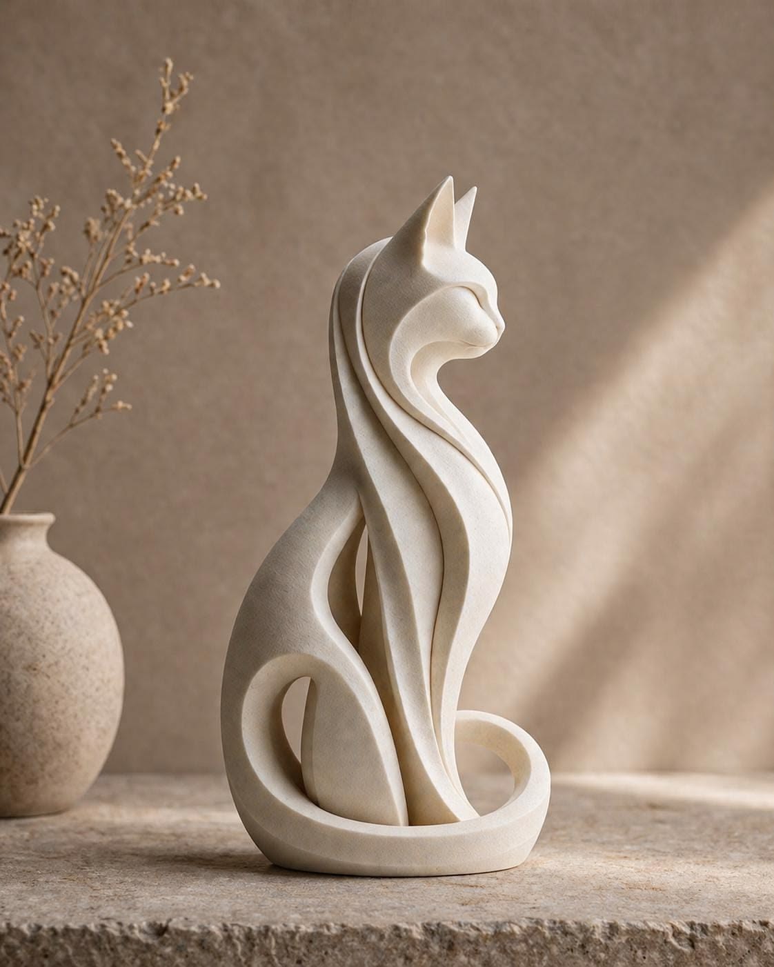 Abstract three-dimensional sculpture with creative shapes