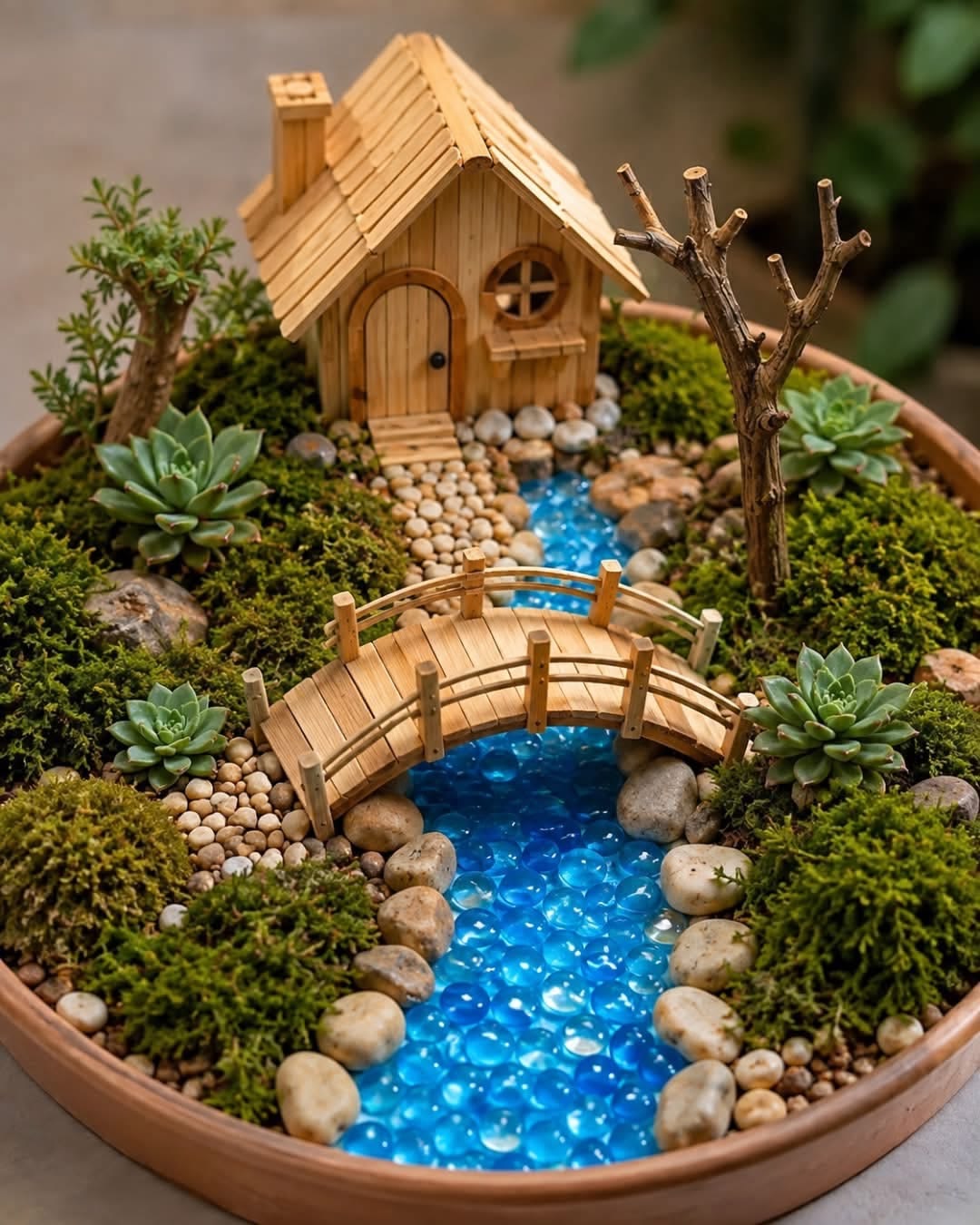 Decorative handmade crafts with colorful details