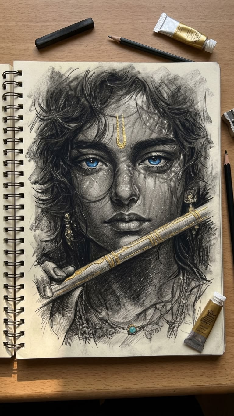 Hands-on painting and drawing techniques in an art studio