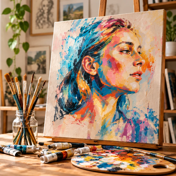 Creative artwork showcasing artistic skills at Rockwall Arts Academy